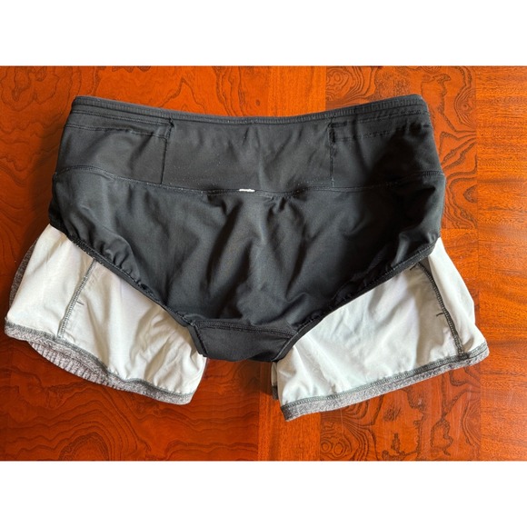 Lot of 2 Lululemon Lined Running Athletic Shorts | One Blue, One Grey| Size 6 - Picture 8 of 16